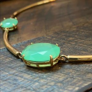 Kate Spade Green stone necklace